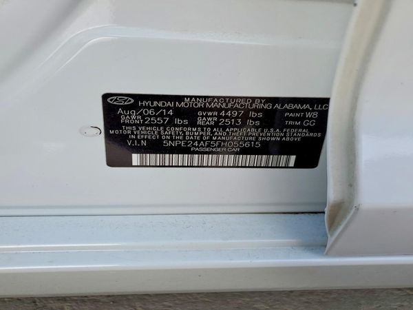 2015 HYUNDAI SONATA SE, ECO — VINS