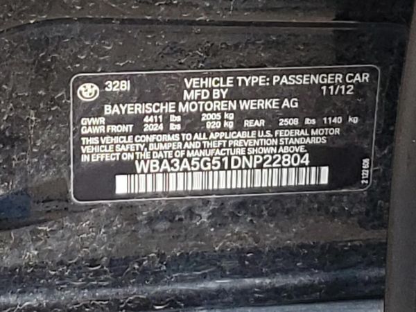 2013 BMW 328