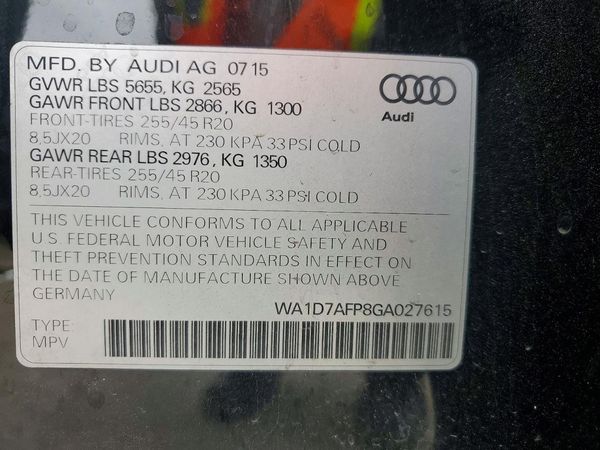 2016 AUDI Q5