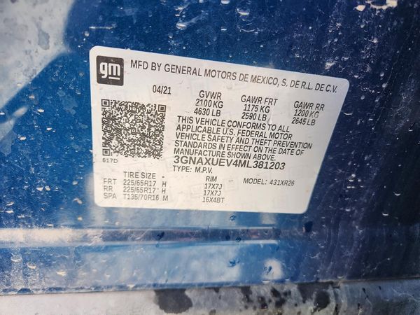 2021 CHEVROLET EQUINOX LT (1LT)