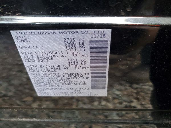 2019 NISSAN PATHFINDER
