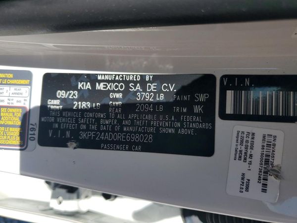 2024 KIA FORTE LX, LXS