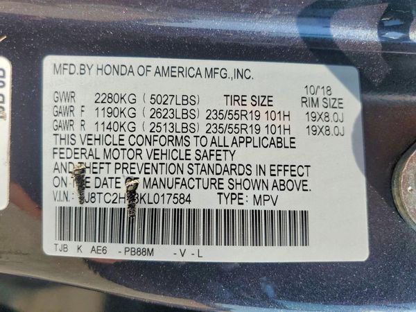 2019 ACURA RDX SH-AWD ADVANCE