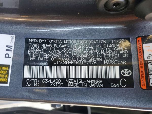 2023 TOYOTA COROLLA