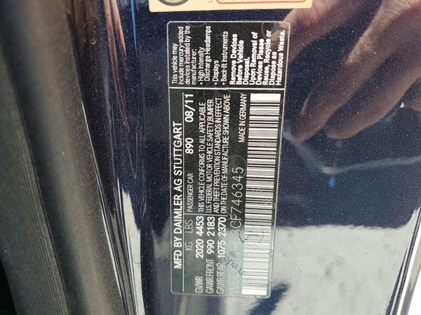 2012 MERCEDES-BENZ C C250