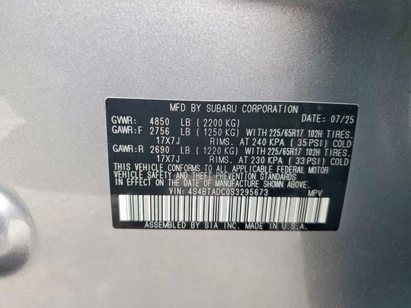 2025 SUBARU OUTBACK Premium