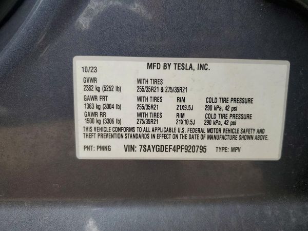 2023 TESLA MODEL Y