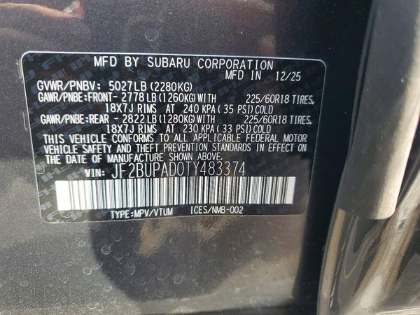 2026 SUBARU OUTBACK