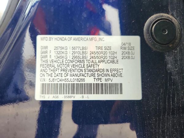 2018 ACURA MDX