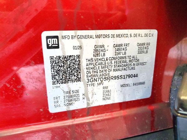 2025 CHEVROLET EQUINOX RS — VINS