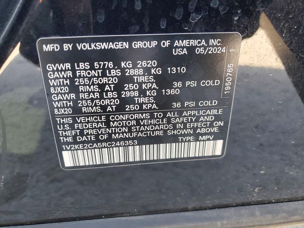 2024 VOLKSWAGEN ATLAS CROSS SPORT