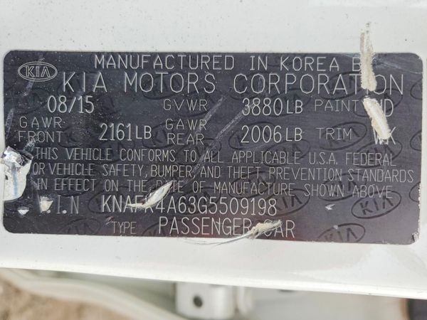 2016 KIA FORTE