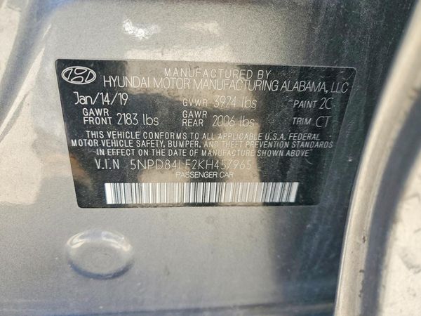 2019 HYUNDAI ELANTRA