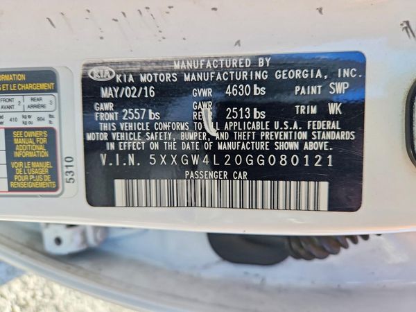 2016 KIA OPTIMA
