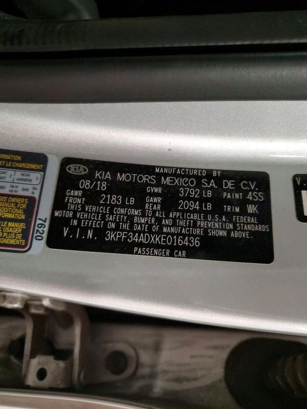 2019 KIA FORTE