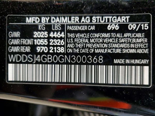 2016 MERCEDES-BENZ CLA CLA250-4M