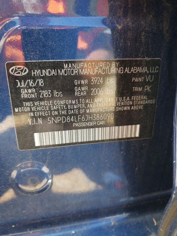 2018 HYUNDAI ELANTRA
