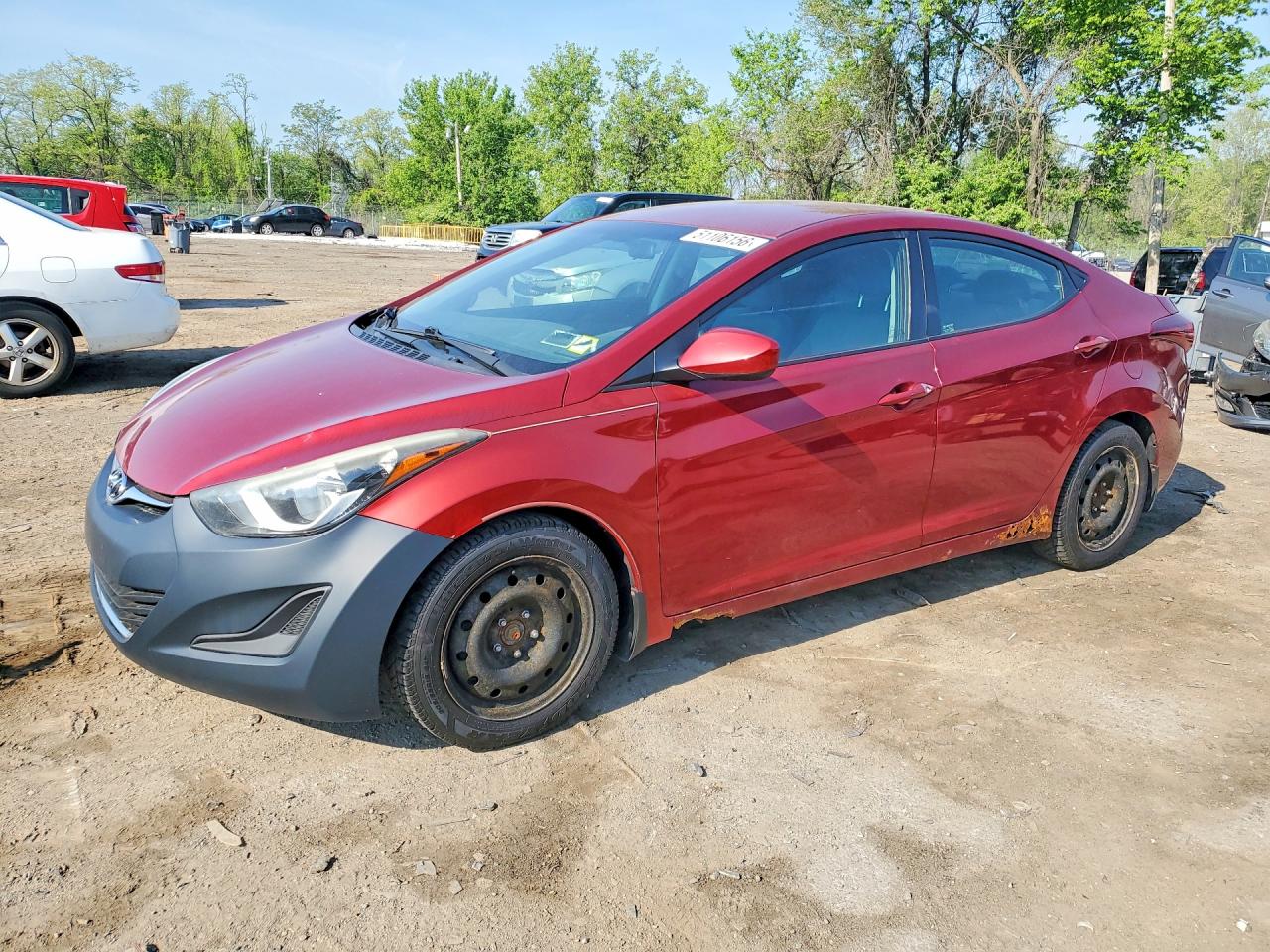 2014 HYUNDAI ELANTRA GLS(Middle) — Front 3/4