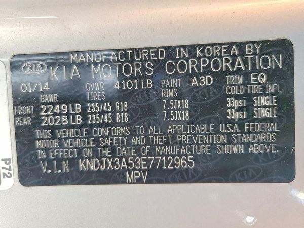 2014 KIA SOUL TOP(EXCLAIM)