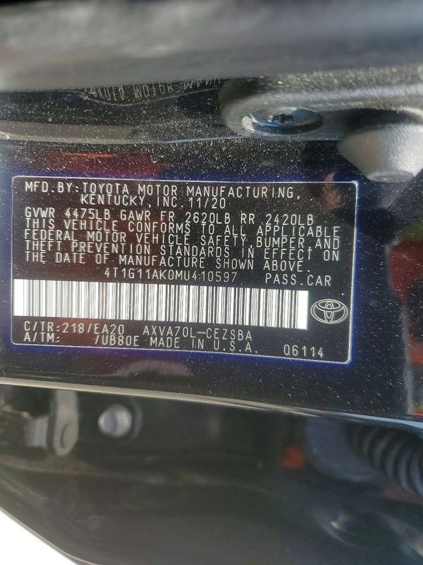 2021 TOYOTA CAMRY