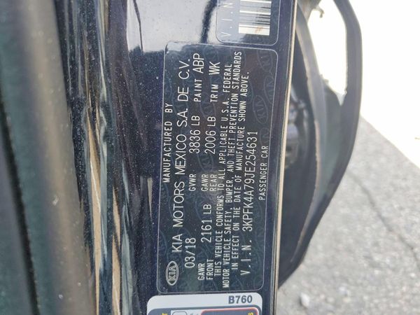 2018 KIA FORTE