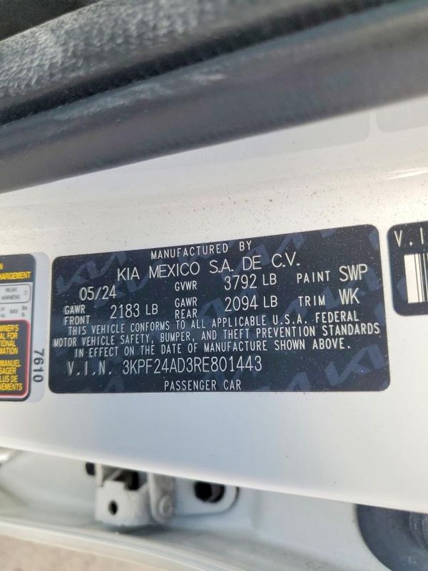 2024 KIA FORTE LX, LXS