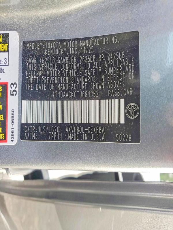 2026 TOYOTA CAMRY