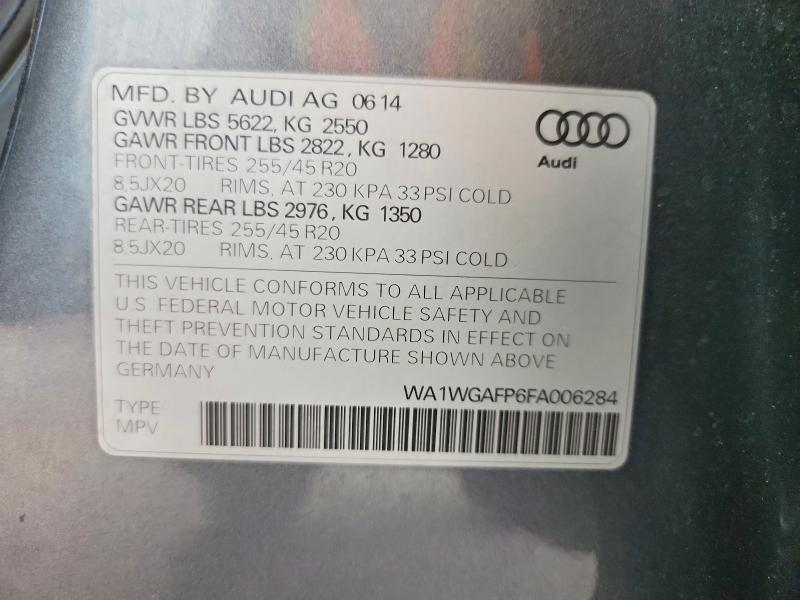 2015 AUDI Q5 S Line Prestige