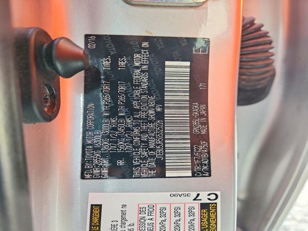 2016 TOYOTA 4RUNNER Base Grade
