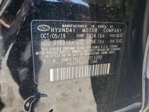 2020 HYUNDAI ELANTRA