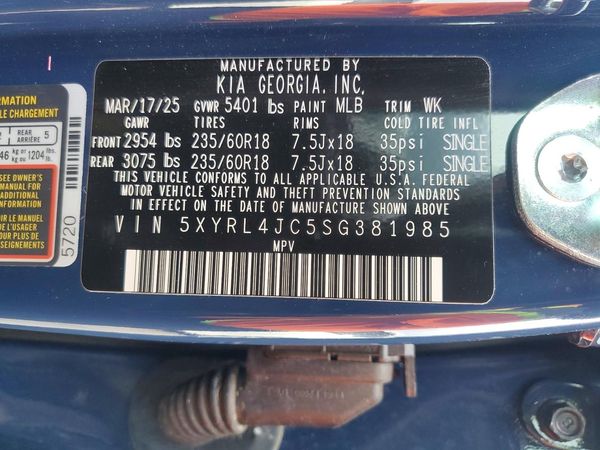 2025 KIA SORENTO