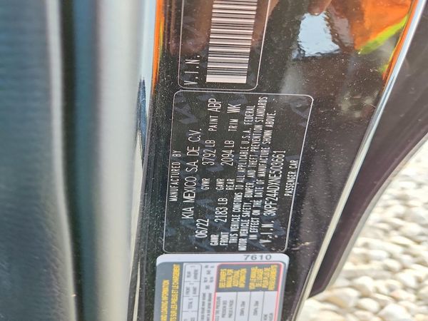 2022 KIA FORTE FE, LXS