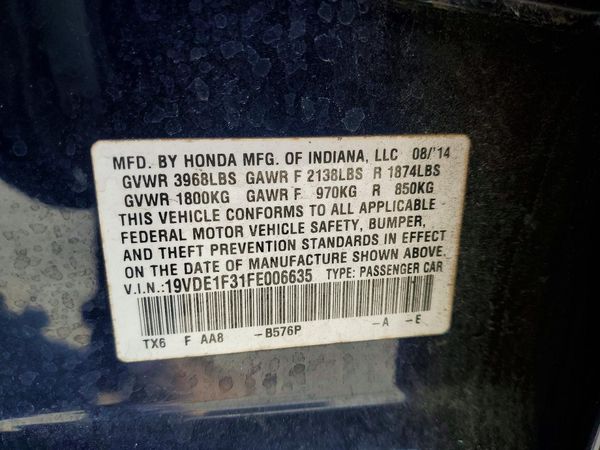 2015 ACURA ILX