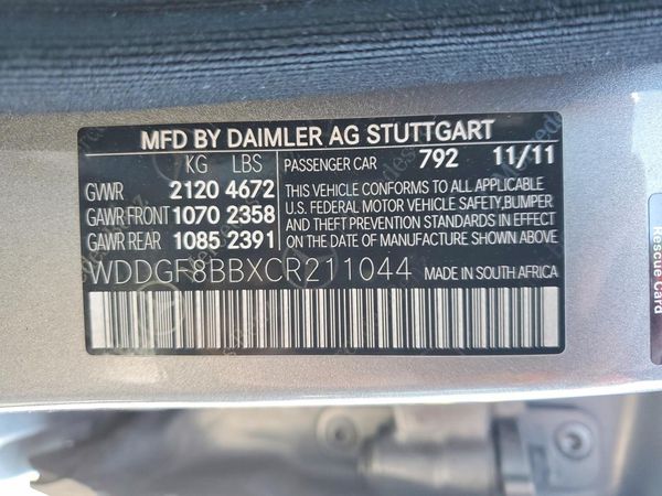 2012 MERCEDES-BENZ C