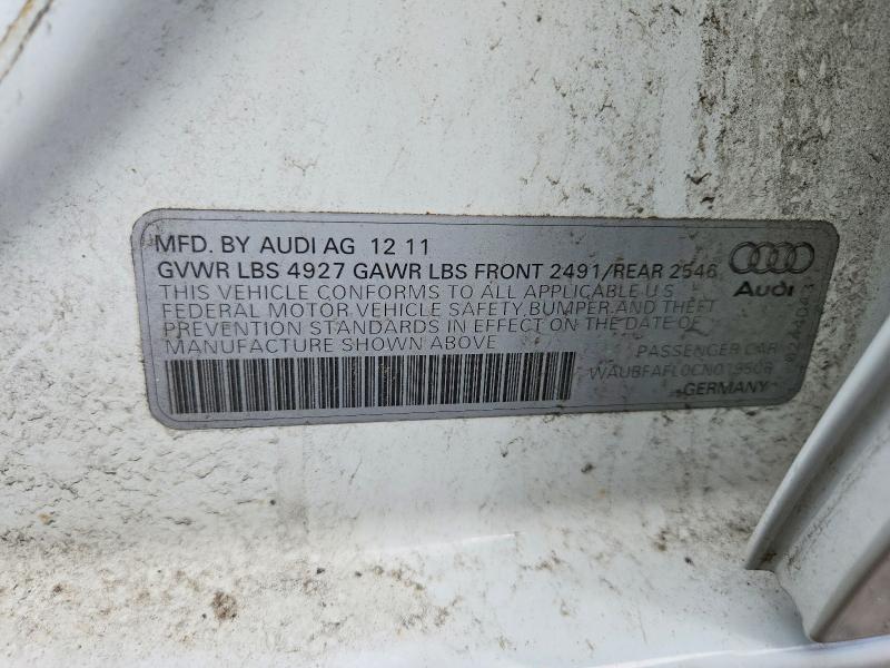 2012 AUDI A4 quattro Premium