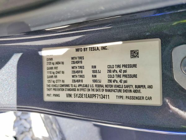 2023 TESLA MODEL 3