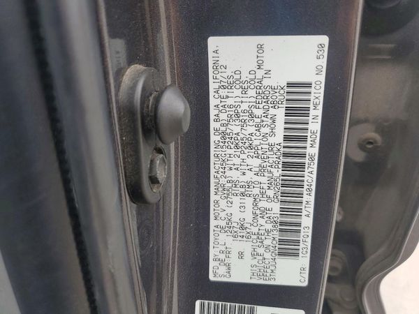 2012 TOYOTA TACOMA
