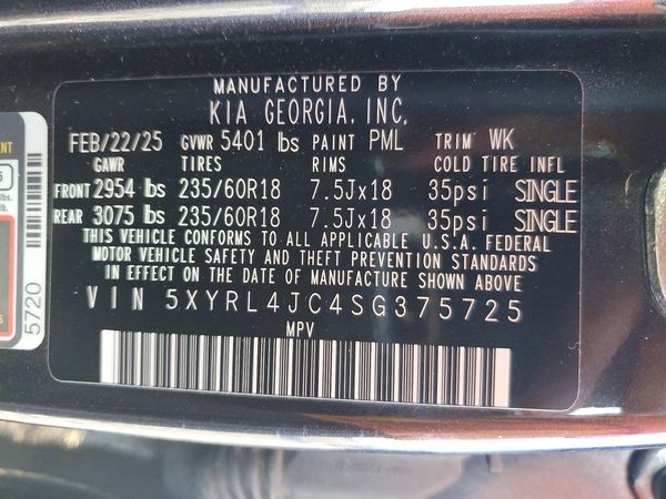 2025 KIA SORENTO