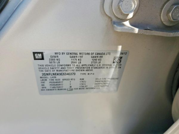2012 CHEVROLET EQUINOX 2LT