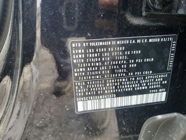 2025 VOLKSWAGEN TAOS SE Black