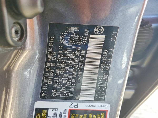2017 TOYOTA CAMRY