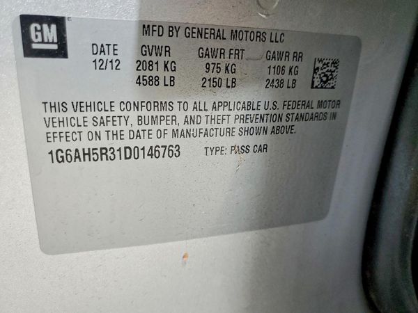 2013 CADILLAC ATS Luxury — VINS