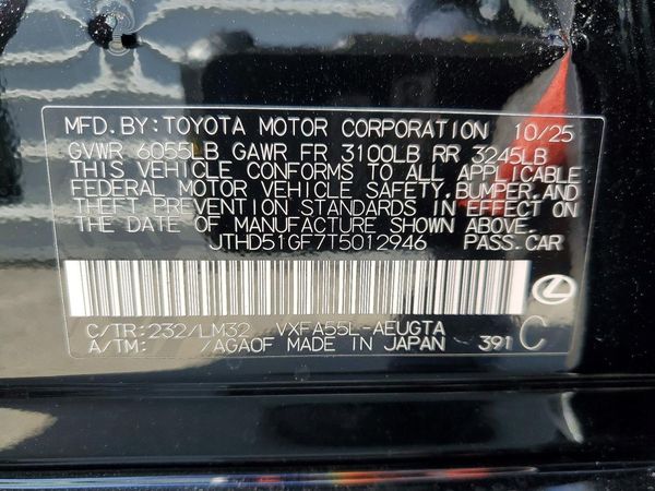 2026 LEXUS LS 500 Core — VINS