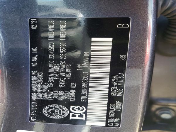 2021 TOYOTA HIGHLANDER XSE