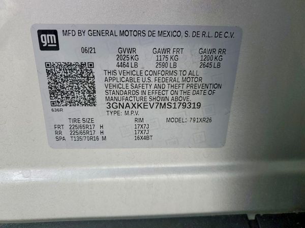 2021 CHEVROLET EQUINOX LT (1LT)