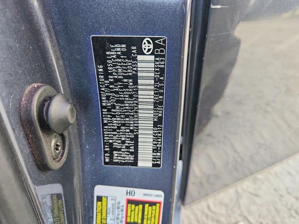 2019 TOYOTA COROLLA L/LE/SE/XLE/XSE