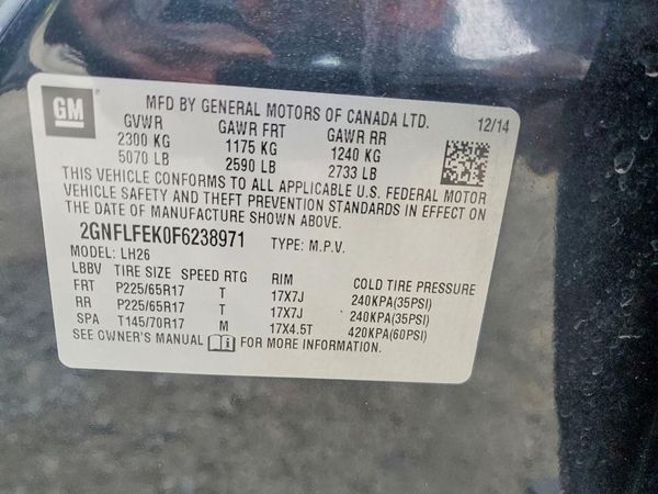 2015 CHEVROLET EQUINOX