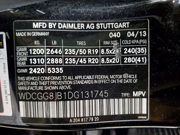 2013 MERCEDES-BENZ GLK GLK350 4-MATIC