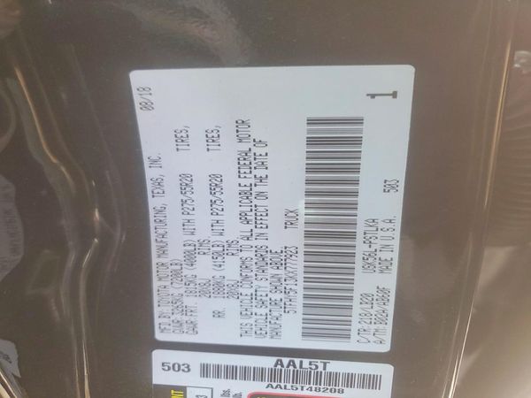 2019 TOYOTA TUNDRA Limited Grade