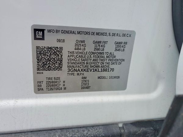2019 CHEVROLET EQUINOX LT (1LT)